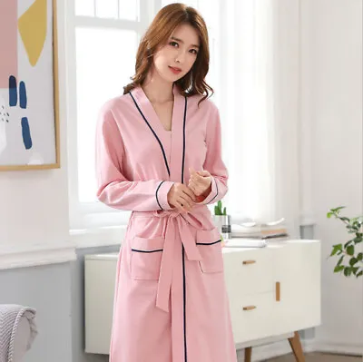 $22.08 • Buy Women Summer Bathrobe Luxury Soft Lightweight Dressing Gown Sleepwear Robe AU