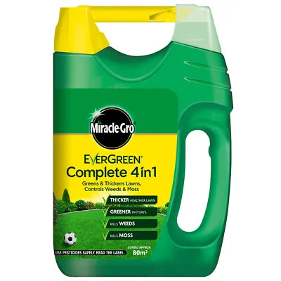 Miracle Gro EverGreen Complete 4 In1 Spreader 80m2 - Lawn Feed Weed & Moss Kill  • £14.99