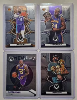 (4)lebrons James Shaquille O'neal 2020-21 Mosaic Men Of Mastery Mvp Q1000 • $1