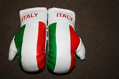 ITALY / ITALIAN FLAG Mini Boxing Gloves Ornament *BRAND NEW* • $8.50