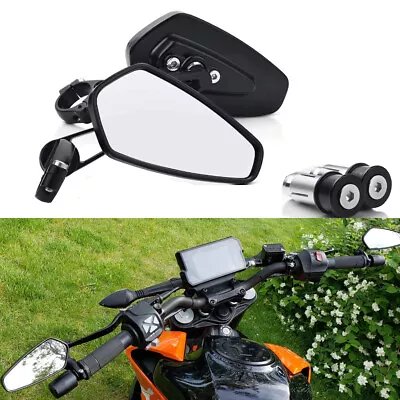 7/8  Motorcycle Bike Bar End Mirror For 890 390 690 790 1290 2021 2020 2019 2018 • $27.41