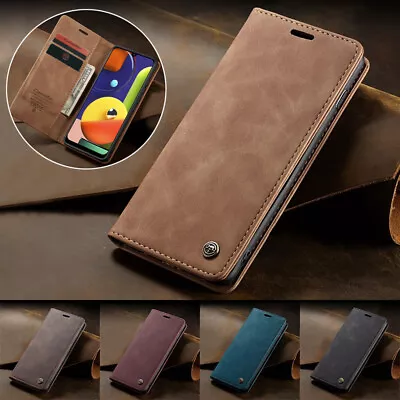 $16.93 • Buy Genuine Leather Flip Wallet Case For Xiaomi 12 11 11T 10T Poco X3 Redmi Note 11