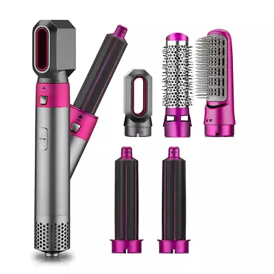 View Details 5 In 1 Electric Hair Dryer Blow Curler Set Detachable Styler Hot Air Comb Brush • 14.99£