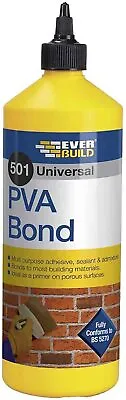 £6.82 • Buy Everbuild EVBPVA1L Universal PVA Bond 501 1 Litre