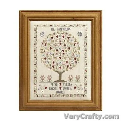 Historical Sampler Company - Butterfly & Bee Family Tree Counted Cross Stitch Ki • £22.99