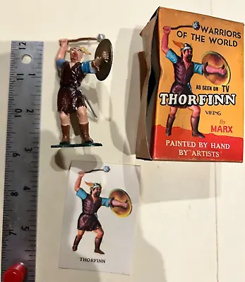 Vintage Marx Toys Warriors Of The World Thorfinn Viking W/ Original Box And Card • $10