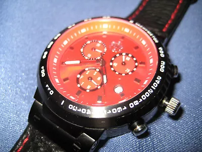 Men's Watch S.u.g. Red Dial Chrono S156-308 • $75