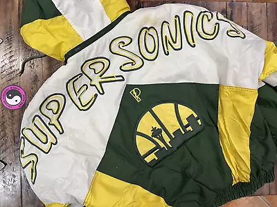 Vintage 90s Seattle Supersonics Pro Player Jacket By Daniel Young • $275