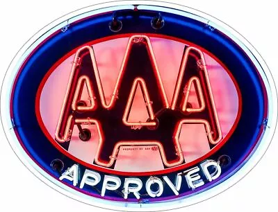 AAA Approved Neon Image Plasma Cut Metal Sign (not Real Neon) • $59.95