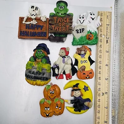 Lot Of 8 Halloween Refrigerator Magnets • $14.40