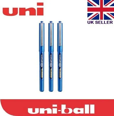 Uni-ball Eye UB-150 0.38mm Micro Rollerball Pen X 3 Blue Ink • £5.50