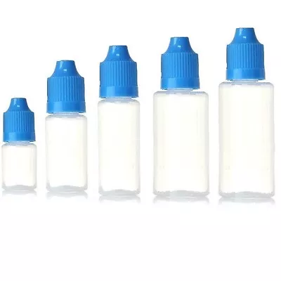 5ml 10ml 30ml 50ml Empty Plastic Squeezable Dropper Bottles Eye Liquid Droppers • $6.95