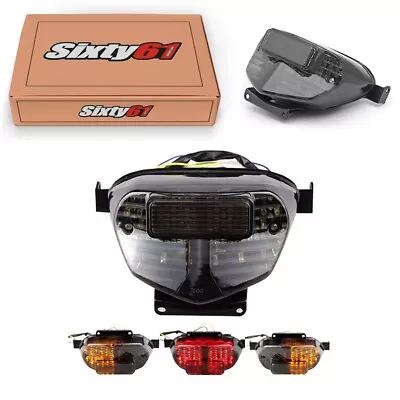 Suzuki GSXR 1000 Tail Light LED 2001 2002 Integrated Turn Signal Brake Smoke 02 • $56