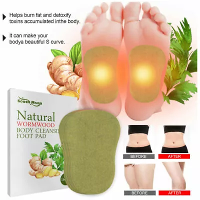 Detox Foot Pads Wormwood Fever Foot Patch Ginger Body Rganic Cleansing Detox Pad • $7.59