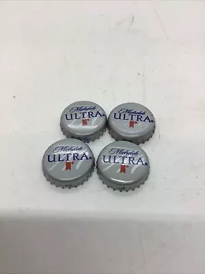 Michelob Ultra Beer Bottle Caps  No Dents - Lot Of 4 • $9.99