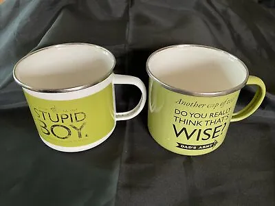 Pair Of Dad’s Army Enamel Mug Pre Owned. • £5.50