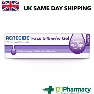 Acnecide Topical Aqueous Gel Treats Spots Acne 5% 15g GSL • £8.49