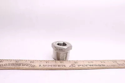 Threaded Hex Bushing Class 150 316 Stainless Steel  1  X 1/2  • $2.43