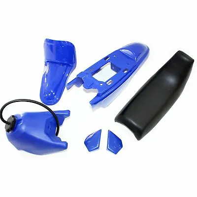 BLUE Plastic Fender Fairing Seat Fuel Tank Yamaha PEEWEE PW50 PY50 50 DIRT BIKE • $90.70