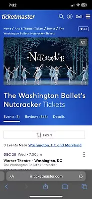 Washington Ballet  The Nutcracker • $600