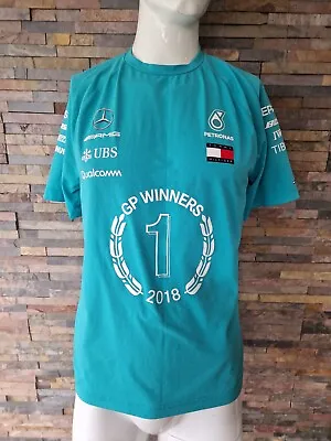 Tommy Hilfiger AMG Mercedes Petronas WInner 2018 T-Shirt  Large • £17.50