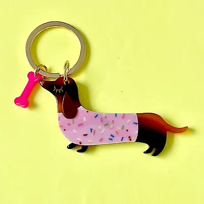 Cute Dachshund Puppy Dog Key Ring Key Chain - Gift Idea - Keyring • $9.06