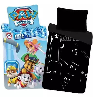 Paw Patrol Glow In The Dark One Team Quilt Cover Set - Single Bed • $89.95