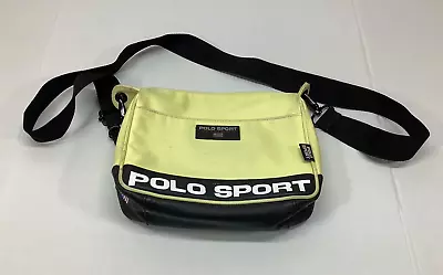 Ralph Lauren Polo Sport Messenger Crossbody Shoulder Bag Yellow 10 X 8  • $24.99