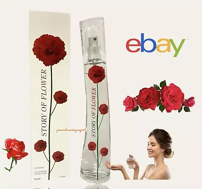 Story Of Flower Red -Ladies Fragrance Natural Perfume 50ml EDP-Gift Ideas • £6.90