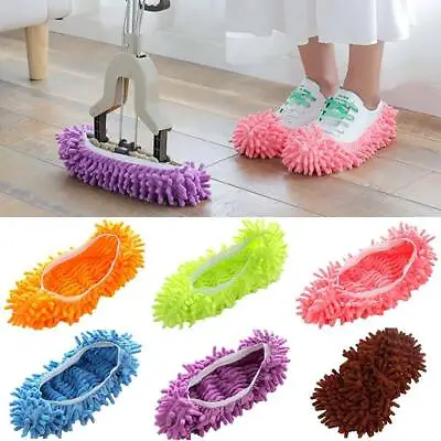 £6.19 • Buy Mop Duster Sweep Floor Cleaner Home Clean Feet Sock Shoes / Slippers Covers