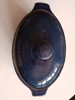 Denby Blue 1 3/4 Pint Small  Lidded Earthenware Casserole Dish • £18
