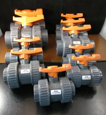 Lot Of  10 Georg Fischer  Ball Valves 2  1 1/2  1 1/4  1  NOS • $282.80