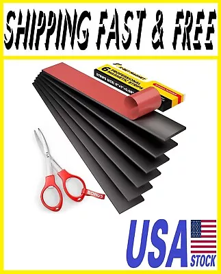 Magnetic Strips With Adhesive Backing - Magnetic Tape For Crafts - Tool And Knif • $13.99