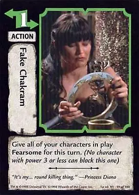 Fake Chakram - Xena - Xena TCG • £1.85