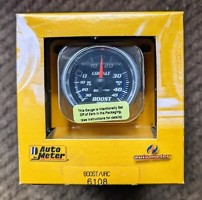 AutoMeter 6108 Cobalt Vac/Boost Pressure Press Gauge 2-1/16 In. • $105