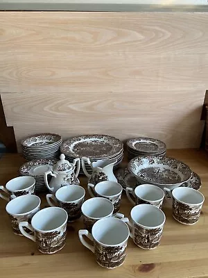 ROYAL STAFFORDSHIRE ENGLAND AMERICAN IRONSTONE J&G MEAKIN 54 Piece Set • $280