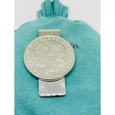 Tiffany Co Sterling Silver Morgan Dollar  Money Clip • $350