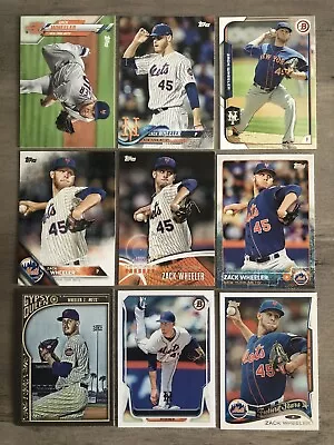 Zack Wheeler 9 Card Lot. Assorted Player & Insert Cards. New York Mets • $3