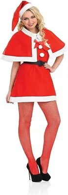Women`s Mrs Miss Santa Costume S - L Ladies Christmas Cutie Dress Xmas Party • $25.95