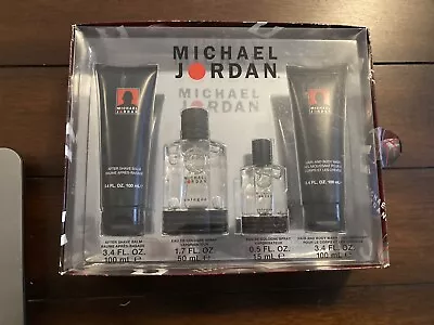 Michael Jordan 4 Piece Gift Set For Men Cologne Spray Body Wash After Shave Balm • $30.91