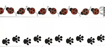 Pawprint Ladybug Reversible   Borders * Reduced  By My Minds Eye • $1.29