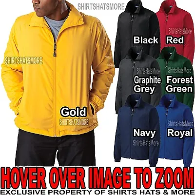 BIG MENS Windbreaker Jacket Pockets Water Repellent Lined 2XL 3XL 4XL 5XL 6XL • $29.99