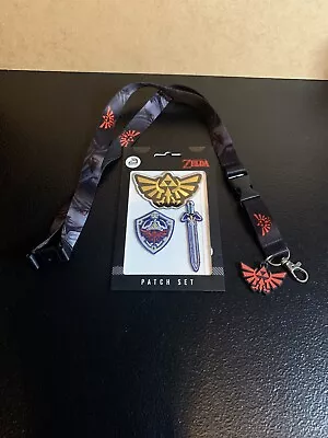 The Legend Of Zelda Iron On Patch Set And Lanyard  • $5