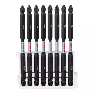 BOSCH Impact Control PZ2 / PH2 Long Screwdriver Bit Set 110 Mm 2608522348 • £13.95