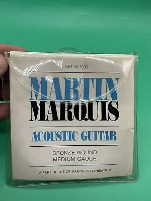 Vintage Martin Marquis Acoustic Guitar Strings Medium Set M-1200 Bronze Wound • $20