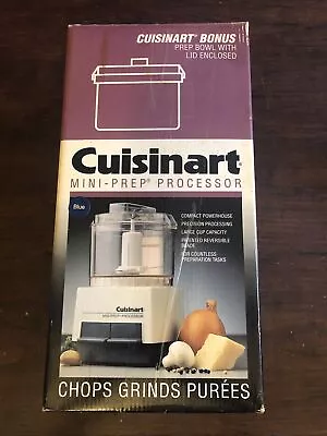 $54.99 • Buy Cuisinart Mini-Prep Food Processor DLC-1 Bonus Prep Bowl RARE Vintage 1993 Blue
