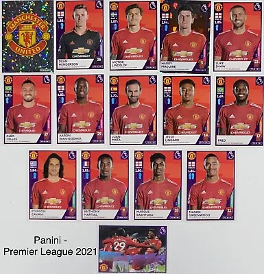 Manchester United Stickers Bundle - Panini Premier League 2021 (15 Stickers) • £4.49