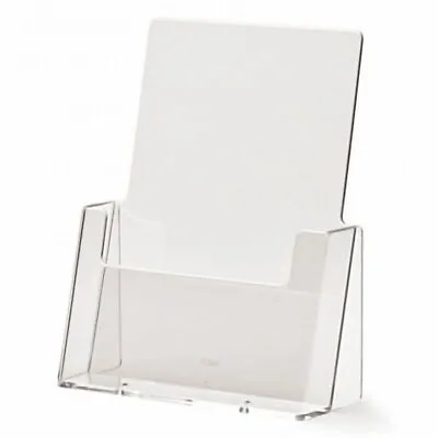 5 X A5 Portrait Brochure Dispenser / Menu / Leaflet Holder Free Standing BPSC160 • £29.98