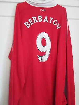 £99.99 • Buy Manchester United 2010-2011 Berbatov 9 Home Football Shirt Adult Xxl /44767 LS