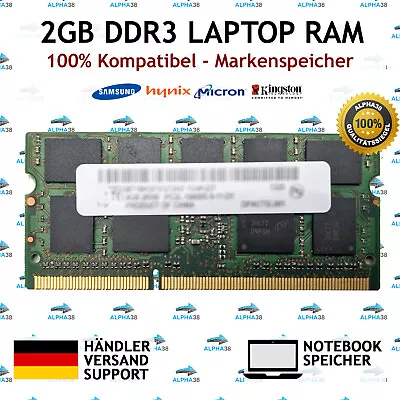 2 GB Laptop RAM DDR3 1333 MHZ For Medion Akoya E7220 E7222 E6228 Storage • $8.48